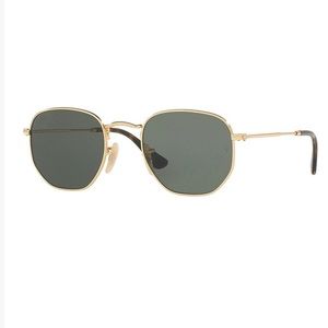 NEW Rayban 51mm green and gold - unisex